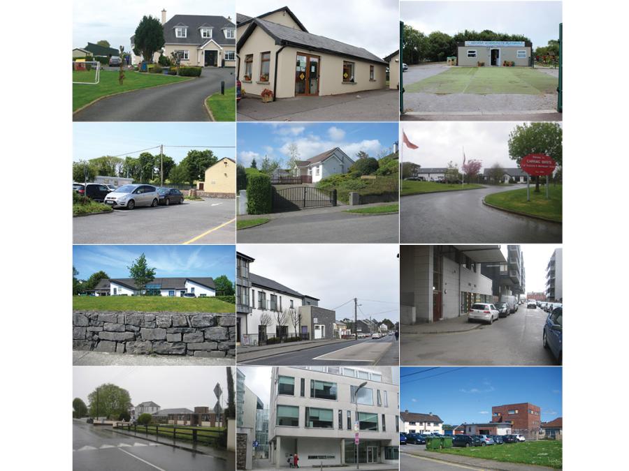Collage of images showing various ELC locations.