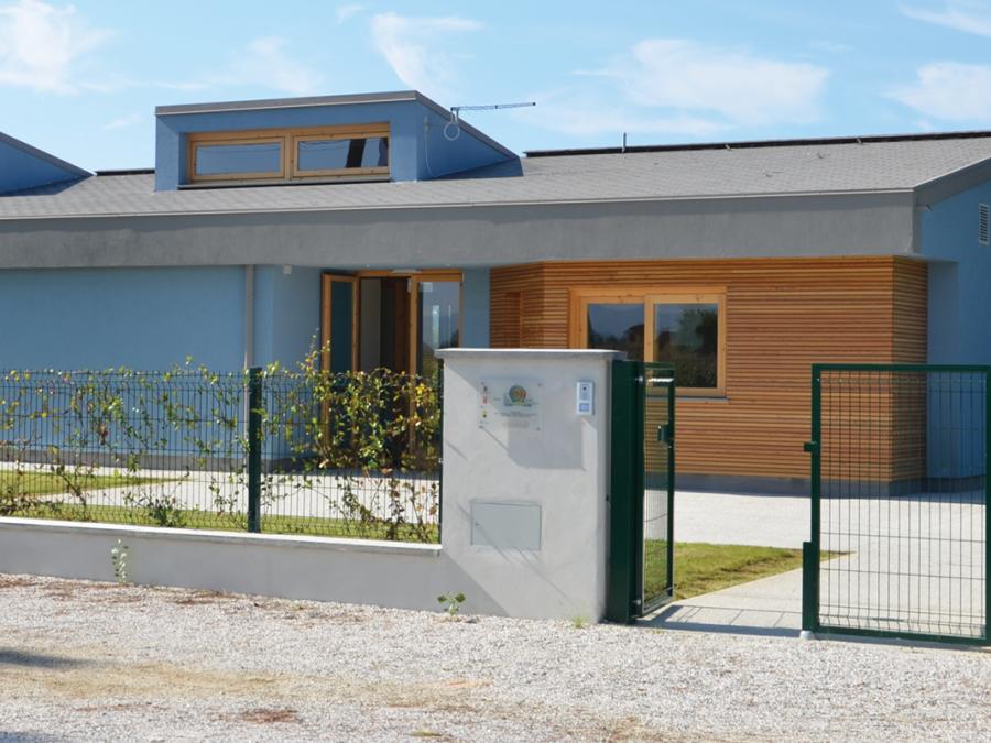 View to front of Asilo Nido La Chiocciola, San Miniato, Italy.