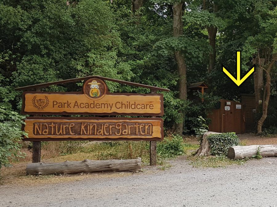 Site entrance to Park Academy Nature Kindergarten, Wicklow.