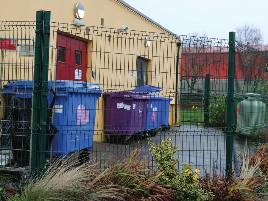 External refuse and recycling area, Waterford Childcare Centre