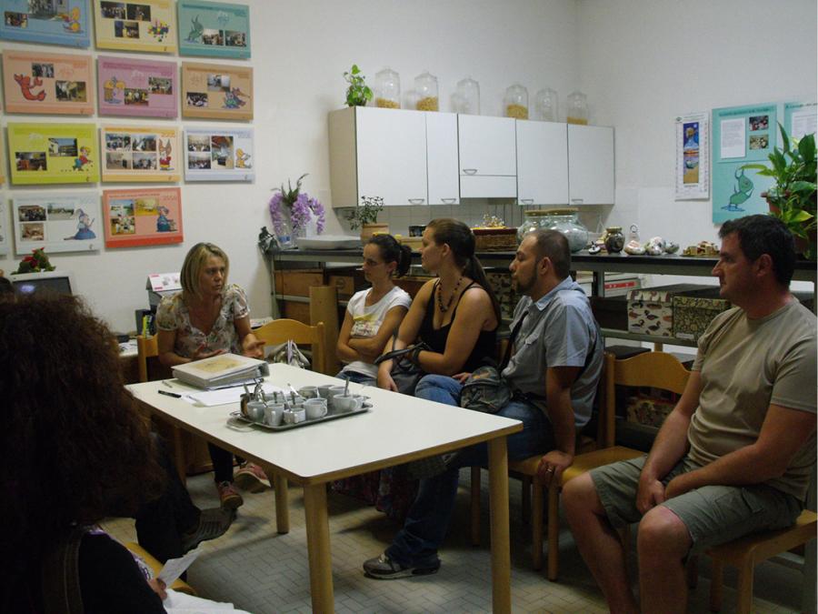Central meeting area in an ELC in San Miniato, Italy.