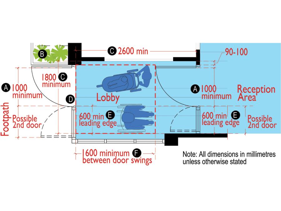 Technical sketch 3: Indicative entrance lobby.