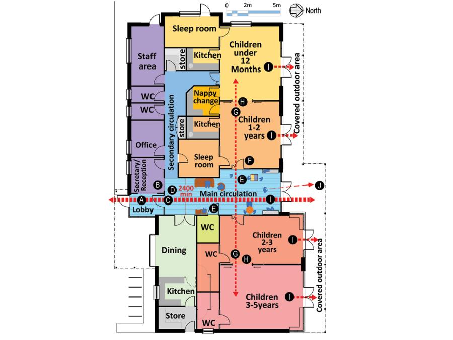 Technical sketch 5: Indicative plan of Early Learning and Care Setting.