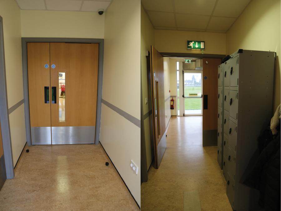 Cat-and-Kitten door, Le Cheile Family Resource Centre, Cork