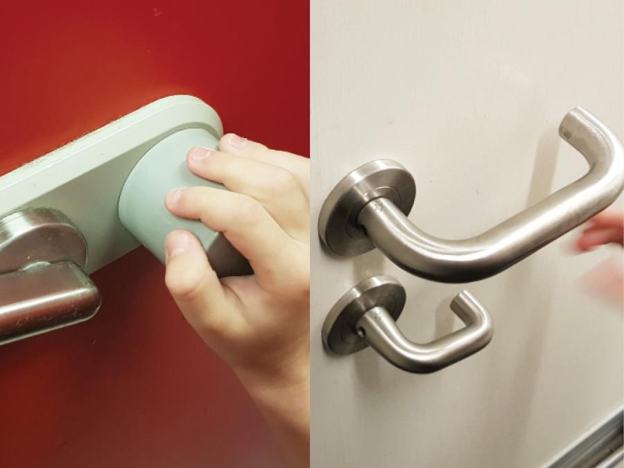 WC door handles and locks