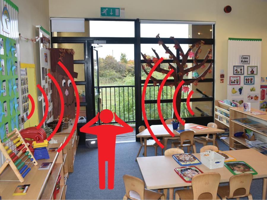 Excessive alarm sounds can cause disorientation and extreme anxiety