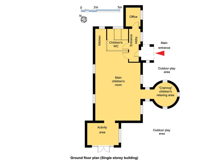 Naíonra Choill Mhic Thomasín ground floor plan